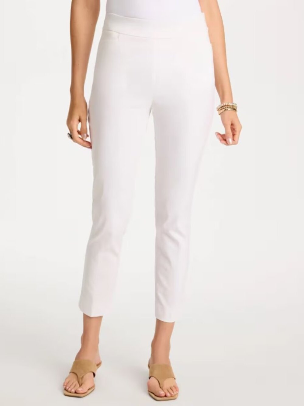 Chico's Brigitte Slim Ankle Pants White Size 0.5 (6)